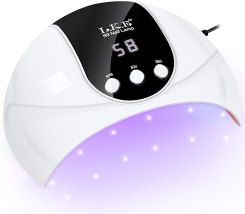 UV Lampe für Gelnägel,54W UV Lampe Nägel mit 3 Timer, LCD Display, Auto Sensor,Premium Alle UV Gel Nagellack, Ideal für Anfänger und Profis, Perfektes Festivalgeschenk (Mittelgroß)