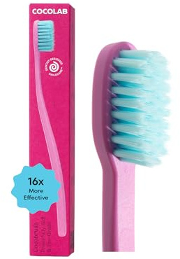 Cocobrush Ultra Soft Manual Toothbrush by COCOLAB, Cherry Blossom