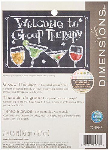 Dimensions Maße Gruppe Therapie Gezählt X Stich, Schwarz