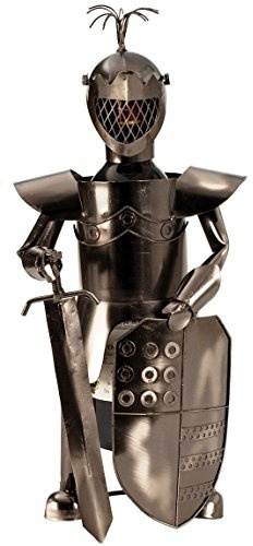 Ritter Flaschenhalter aus Metall Flaschenständer Mittelalter Weinhalter