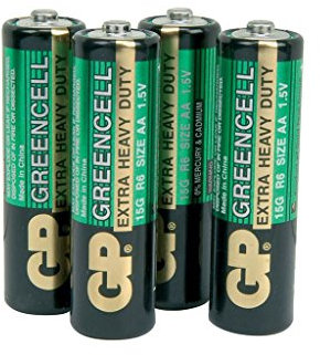 GP Batteries R06 1.5 V GREENCELL Mignon AA Battery (Pack of 4)