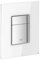 Grohe Skate Cosmopolitan Sanitärsysteme - Abdeckplatte (mit Glasoberfläche) moon white, 38845LS0 Klassische Größe
