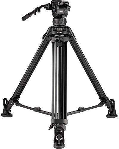 Magnus REX VT-6000 Dual 2-Stage Professional Video Tripod with Fluid Drag Head Supports up to 17 Pounds