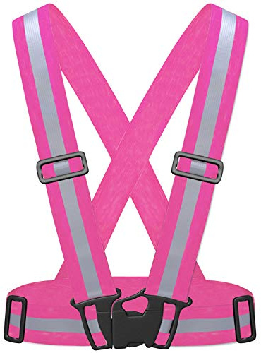 55 Sport, Sicherheitsweste, hohe Sichtbarkeit, reflektierend, rose, S/M/L
