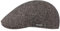 Stetson Texas Herringbone Cap - Schiebermütze Herren - Flatcap mit Baumwollinnenfutter - Schirmmütze Herbst/Winter - Herrenmütze grau 54-55 cm