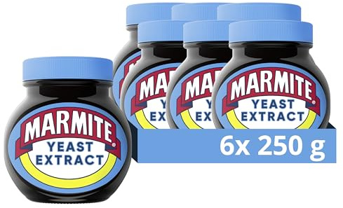 Marmite Reduced Salt Yeast Extract Spread rich in B vitamins, with 25% less salt breakfast spread for the whole family 6x 250 g