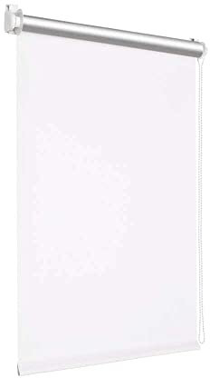 Victoria M. Tenebra Thermorollo Klemmfix Rollo, Verdunkelungsrollo, Hitzeschutz, Sichtschutz, Ohne Bohren, inkl. Montagematerial, 120 x 160 cm, Weiß
