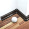 [DQ-PP] 1 x angolo esterno 52 mm PVC wengé battiscopa in plastica laminata decori