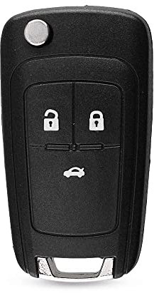Kelay Opel Clé pour Opel Astra Gtc Insignia Vectra Chevrolet Cruze Captiva Orlando TéLéCommande, Coque Clé Insignia, Boitier Clef Astra - 3 Boutons