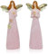 B2S BACK2SEASON Engelspaar rosa Herz betend Weihnachtsengel Gold Engel Glitzer Schutzengel beten Glücksengel