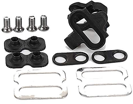 Namvo Bike Cleats Selbstsperrender Radpedal Cleat Indoor Cycling & Mountainbike Zubehör Bike Cleat Set für Shimano SPD & Look Schuhe