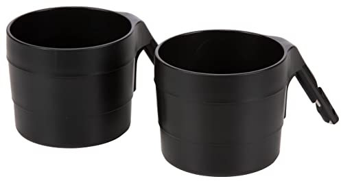 Diono XL Car Seat Cup Holders for Radian and Everett Car Seats, Pack of 2 Cup Holders, Black