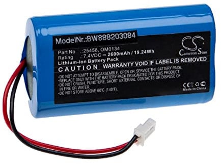 vhbw Akku Ersatz für SurgiTel 25458, OM0134 für Medizintechnik (2600mAh, 7,4V, Li-Ion)