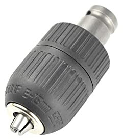 CHANCS 1/2-20UNF 2.0mm-13mm Portabrocas Sin Llave Adaptador para Taladro Convertidor Accesorios para Taladro con 1/2 Adaptador Cuadrado de Vástago para Taladro para Llave de Impacto de Aire
