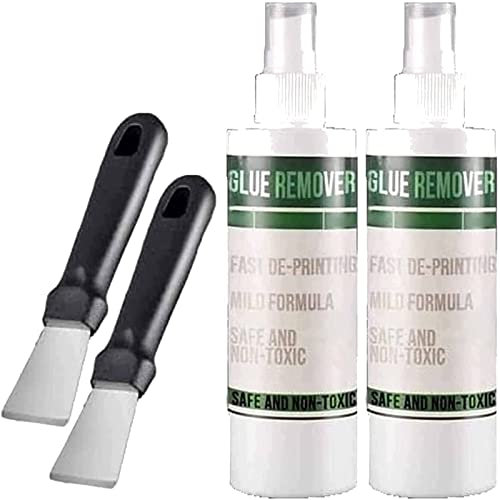 Leistungsstarker Kleberentferner,Kleberentferner Spray,Super Kleber Debonder Entferner mit Schaufel,Sticker Entferner Aufkleber,für Metall Marmor Keramik Glas Kunststoff