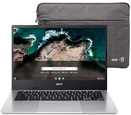 acer Chromebook 514 Laptop | 14 FHD Touch | MediaTek Kompanio 828 Octa-Core Processor | 8GB RAM | 64GB eMMC | Wi-Fi 6 | Backlit KB | Chrome OS | Up to 15 Hours Battery Life | CB514-2HT-K0FZ, Silver