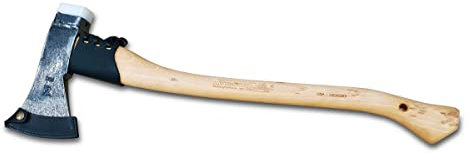 Forstaxt 1,25 kg, mit gef. USA-Hickorystiel (70 cm), Lederstiel- und Schneidenschutz + Schlagkopf