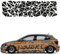 1A Style Sticker Auto Aufkleber Set 109 Teilig Rally Design Autodekor KFZ Seitenaufkleber Tuningset Camper Wohnwagen Premiumfolie (Matt Kupfer)