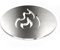 Terma Stahldesign Zubehör Grillrost 20cm für Schürloch Motiv Flamme Made in Germany, Grillrost für Feuerplatte, plancha Platte, feuerplatte Grill, feuerschale mit grillplatte,