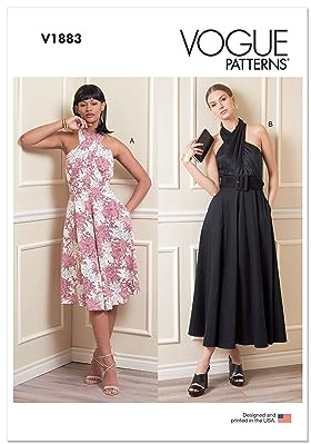 Vogue Patterns V1883A5 Misses Dress A5 (6-8-10-12-14)