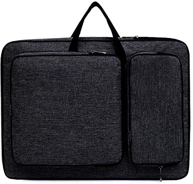 Cartella portadocumenti in tela impermeabile, formato A3, portatile, per disegnare, per artisti, borsa per il trasporto, grande, per disegnare, dipingere, organizer per artisti, per donne e uomini