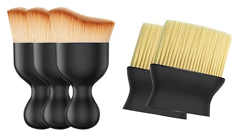 KBRPEY 5 Piezas Cepillos Limpieza Coche Interiores Ergonómicos Plumero Detalle Auto Mantenimiento Limpiador Polvo Ranuras Tablero Ventilación