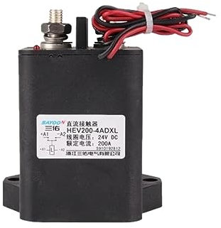 IPUDIS Hochspannungs-450-V-200-A-DC-Schütz-Leistungsrelais HEV200-4ADXL for Laden der Batterie von Elektrofahrzeugen, Photovoltaik-Autos, Schiffen (Color : Coli Voltage 48vdc)