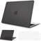NPUOLS Hülle für MacBook Pro 14 Zoll 2024-2021 M4 M3 M2 M1 Pro Max A3112 A3401 A3185 A2992 A2918 A2779 A2442, Ultradünne Hartschale Snap Case und Ultradünner TPU EU Tastaturabdeckung, Schwarz