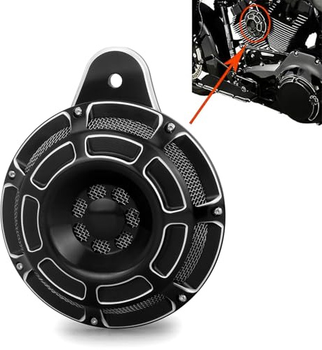 TOPRAMETAL Kit de klaxon CNC en aluminium pour moto Harley Big Simple Street Road King Electra Glide 1991-2024