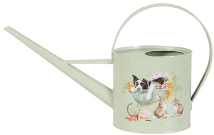 Wrendale Designs by Hannah Dale Sleeping on The Job' Border Collie and Rabbit Gießkanne