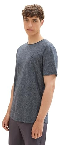 Tom Tailor Denim Herren Basic T-Shirt aus Baumwolle