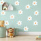 HELLATHUND Wiederverwendbare Wandschablone, Schablonen zum Malen von großen Gänseblümchen an Wänden, florales Boho-Wandschablonen für Kinderzimmer, Spielzimmer, Kinderzimmer, Wohnzimmer,