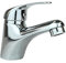 AGALET® 1 Grifo de Lavabo de Latón Pulido + Filtro para grifo de baño | Grifo para Lavabos de Baño (Plata)