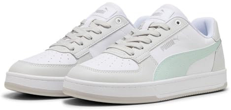 PUMA Unisex CAVEN 2.0 Sneaker, White-Peaceful Blue-COOL Light Gray, 38.5 EU