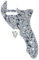 ROZILO Grey Pearl Tele Thinline Pickguard Guitar Pick Guard Plate with Screws Compatible with 69 Telecaster Telecaster Thinline Re-issue Guitar Part