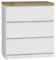 roe furniture Kommode mit - Modern Schubladenschrank - Komodenschrank - Schubladenkommode Breit - Bella (Weiß & Artisan)