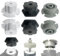 6PCS Tire Coupler/Axle Connector/Motor Assembly Hitch/Traction Bands/Tire Grip/Tires Adapter for Power Wheels Ride on Car Rubber Tire Upgrade Kit,1PCS Steering Motor Adapter for Power Wheels Upgrade