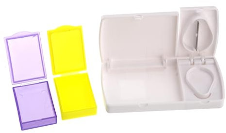 GRADENEVE Tragbare Pillenbox Für Tabletten Mit Versiegeltem Design Tragbare Pillendose Weiß Für Tägliche Gebrauch