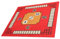 ibasenice Mahjong-tischdecke Mahjong-tischunterlage Mahjong-Matte Für Den Tisch Quadratische Tischdecke Tischmatte Für Brettspiele Spielmatte Mahjong-Spiel Mahjong-tischmatte Mikrofaser Rot