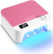 Hixava Lámpara Secadora de Uñas LED UV Lampara Gel Profesional Curado de Esmalte de Gel Lámpara Secadora UV Uñas con 4 Temporizadores de 30/60/90/120s Sensores Automáticos Pantalla LCD