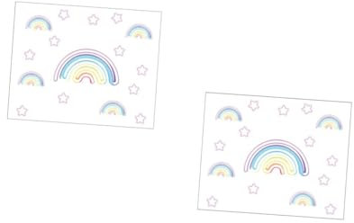 UPKOCH 2 Blätter Wandaufkleber Wandtattoos für Kinderzimmer Wiederverwendbare Dekoration für Wohnzimmer Einfache Anwendung Lebendige für Diy Gestaltung