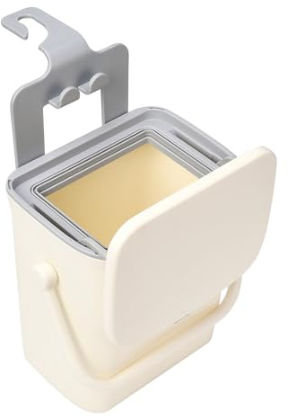 JSCARLIFE Leakproof Hanging Car Trash Can with Lid - 5L Large Capacity Waterproof Garbage Bin | Odor-Lock Seal, Phone Holder for SUV/Truck/Sedan