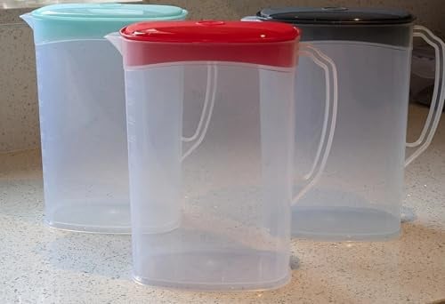 2 Litre Plastic Jug Fridge with Lid Water Juice Milk Drinks Container Fridge