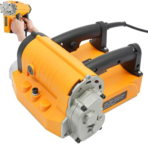 Electric Wall Planing Machine with Adjustable Depth Side Knife and Toolbox for Wall Renovation and Cement Stripping