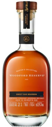 Woodford Reserve Master’s Collection Sweet Oak Bourbon 0,7 l - 55,2% Vol. | Premium Bourbon Whiskey mit Kirschen, Rosinen, Walnuss & Backgewürzen; süßes Eichenprofil; ideal pur für Kenner