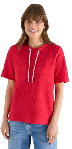 Cecil T-Shirt mit Rundhals mit Tunnelzug Glazed Apple red L