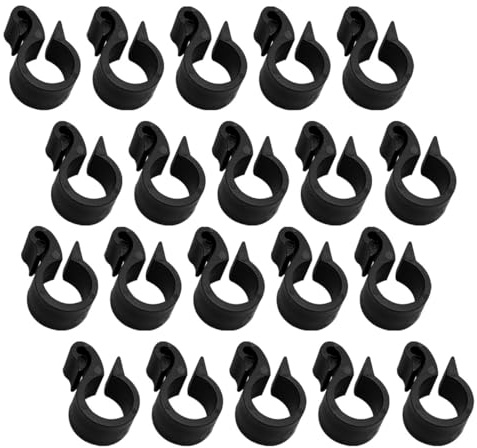 DOITOOL 50pcs Garden Hose Buckle Clips with U-Shaped PVC Pipe Clamps, Lightweight and Easy to Carry Pp Pipe Clips for Drip Tube and Fruit Trees Irrigation System