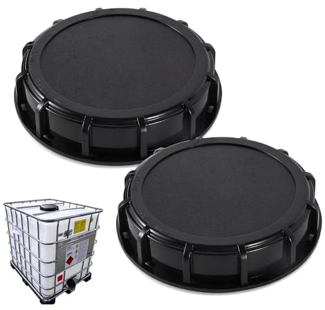 XIAOjnHONG 2 Stück IBC Deckel 163mm Tank Abdeckung IBC Tank Zubehör | Kunststoff Container Verschlusskappe für 1000L IBC Wasser Tank Regentonne Aquarium Gartenbewässerung