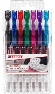 Edding Gelroller edding 2185 0,7mm sortiert 7er-Set Standard-Farben