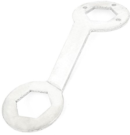 Sourcingmap a14042100ux0605 Washing Machine Repair Part Metal Wrench Hexagon Spanner, Silver, 36/38 mm
